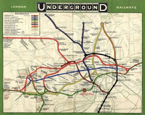 The ORIGINAL London Underground map